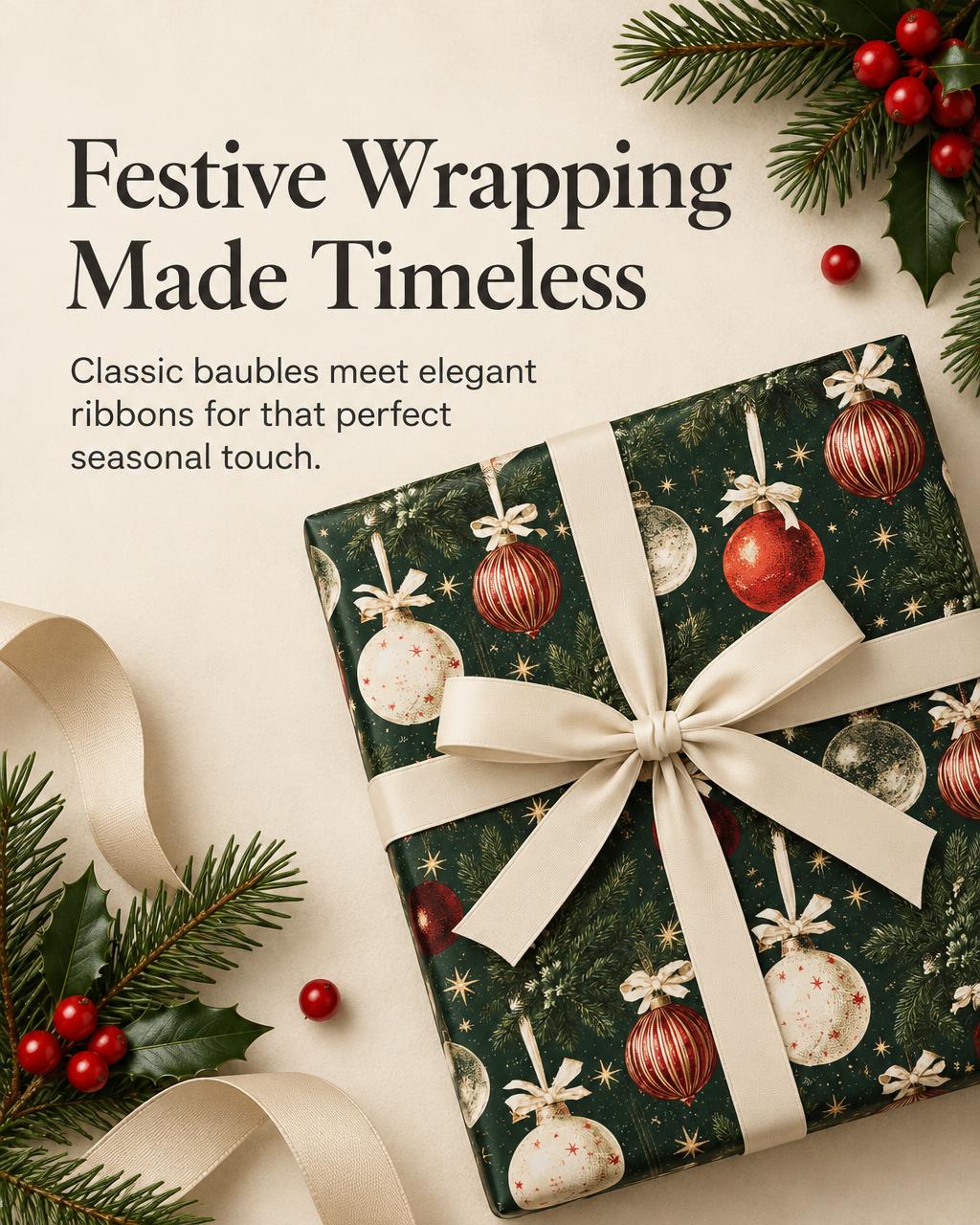 Festive wrapping made timeless: example Postclub creation